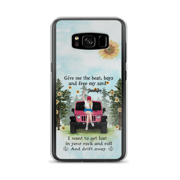 Custom Personalized Off-road Girl Phone Case - Case For iPhone and Samsung - I Want To Get Lost In Your Rock and Roll