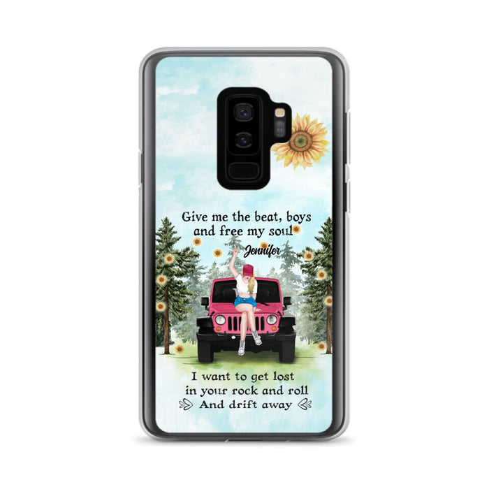 Custom Personalized Off-road Girl Phone Case - Case For iPhone and Samsung - I Want To Get Lost In Your Rock and Roll