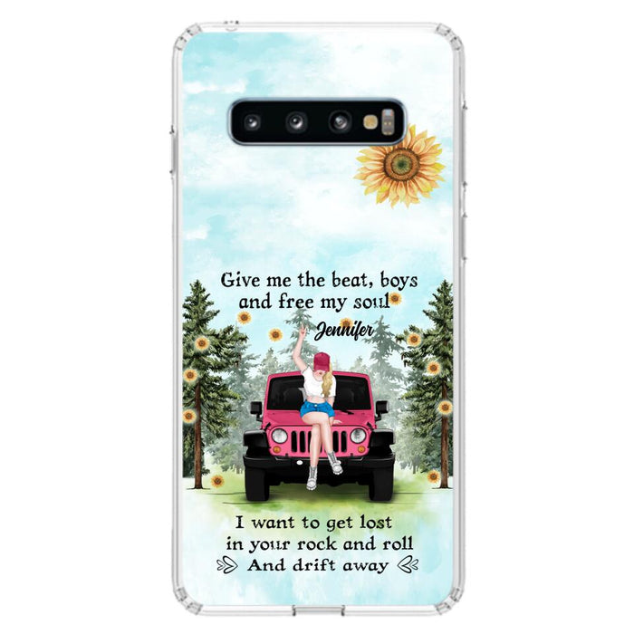 Custom Personalized Off-road Girl Phone Case - Case For iPhone and Samsung - I Want To Get Lost In Your Rock and Roll