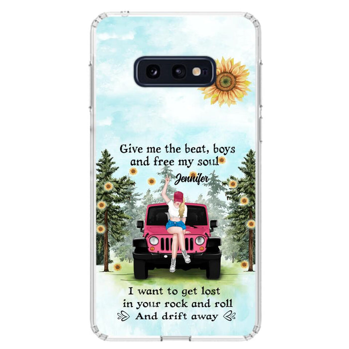 Custom Personalized Off-road Girl Phone Case - Case For iPhone and Samsung - I Want To Get Lost In Your Rock and Roll