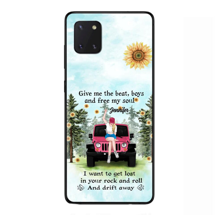 Custom Personalized Off-road Girl Phone Case - Case For iPhone and Samsung - I Want To Get Lost In Your Rock and Roll