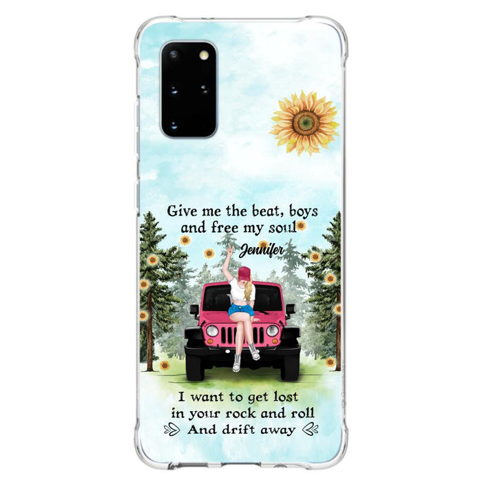 Custom Personalized Off-road Girl Phone Case - Case For iPhone and Samsung - I Want To Get Lost In Your Rock and Roll