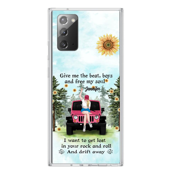 Custom Personalized Off-road Girl Phone Case - Case For iPhone and Samsung - I Want To Get Lost In Your Rock and Roll