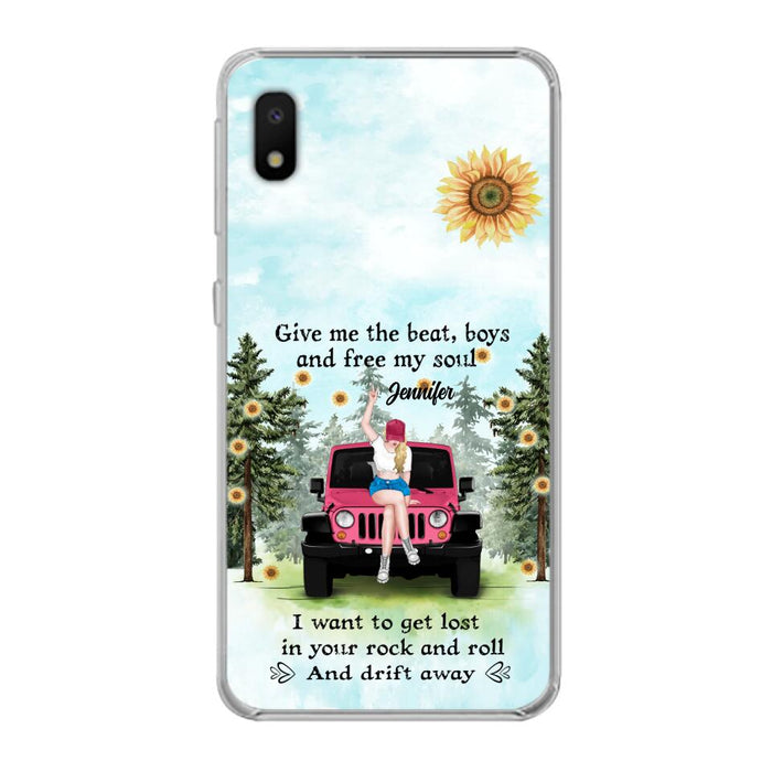 Custom Personalized Off-road Girl Phone Case - Case For iPhone and Samsung - I Want To Get Lost In Your Rock and Roll