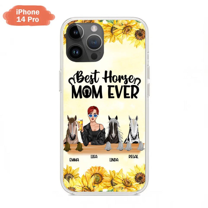 Custom Personalized Horse Mom Phone Case, Gift for Horse Lovers - Life Is Better With Horses