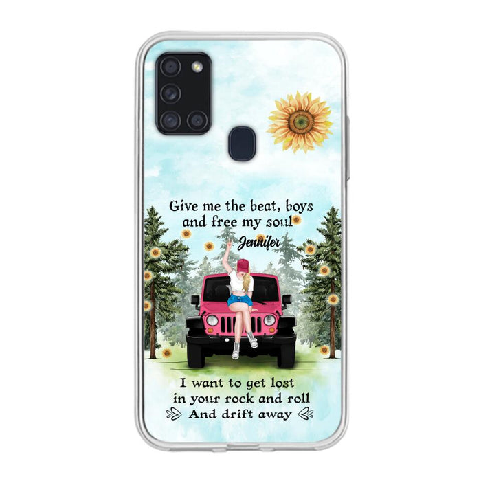 Custom Personalized Off-road Girl Phone Case - Case For iPhone and Samsung - I Want To Get Lost In Your Rock and Roll