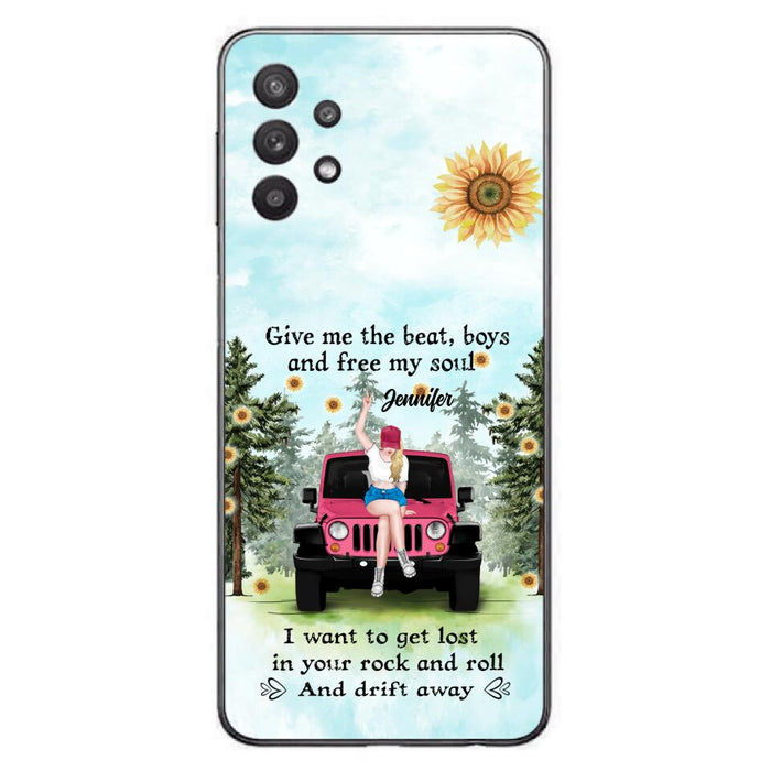 Custom Personalized Off-road Girl Phone Case - Case For iPhone and Samsung - I Want To Get Lost In Your Rock and Roll