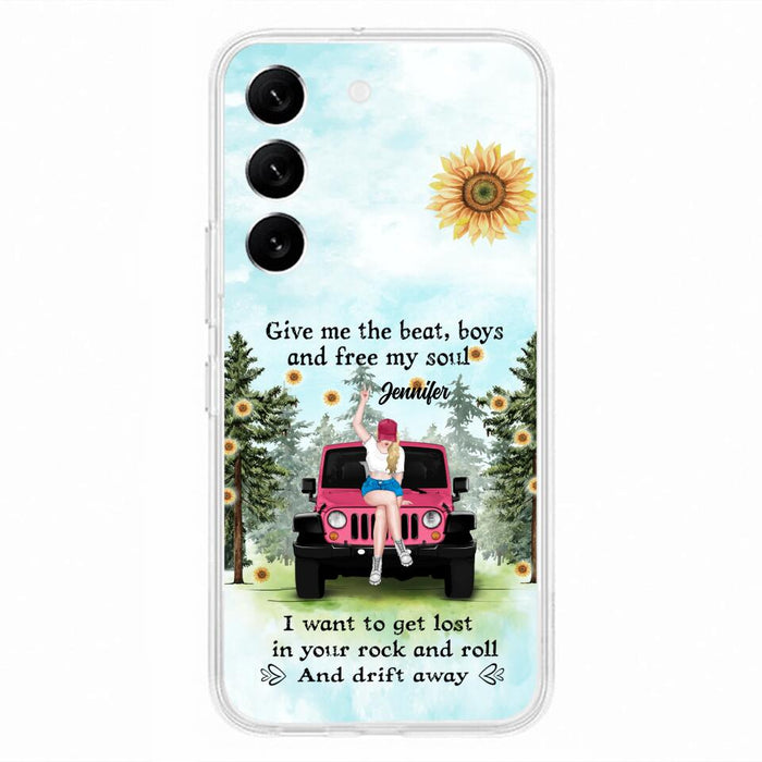 Custom Personalized Off-road Girl Phone Case - Case For iPhone and Samsung - I Want To Get Lost In Your Rock and Roll