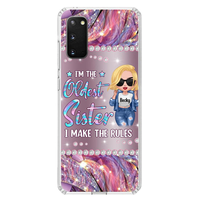 Custom Personalized Sister Phone Case - Gift Idea For Siblings/Sisters - I'm The Oldest Sister I Make The Rules - Cases For iPhone & Samsung