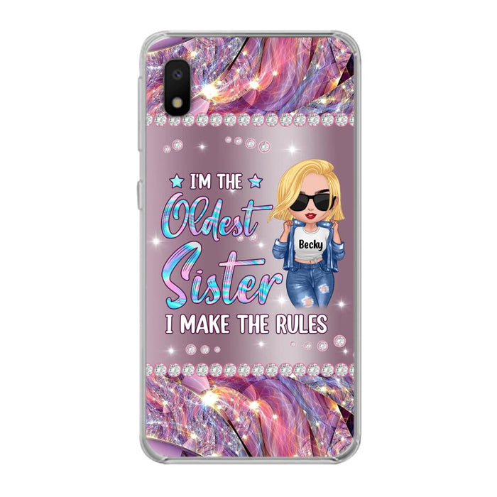 Custom Personalized Sister Phone Case - Gift Idea For Siblings/Sisters - I'm The Oldest Sister I Make The Rules - Cases For iPhone & Samsung