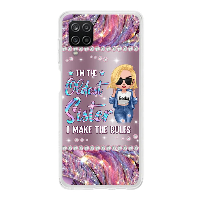 Custom Personalized Sister Phone Case - Gift Idea For Siblings/Sisters - I'm The Oldest Sister I Make The Rules - Cases For iPhone & Samsung