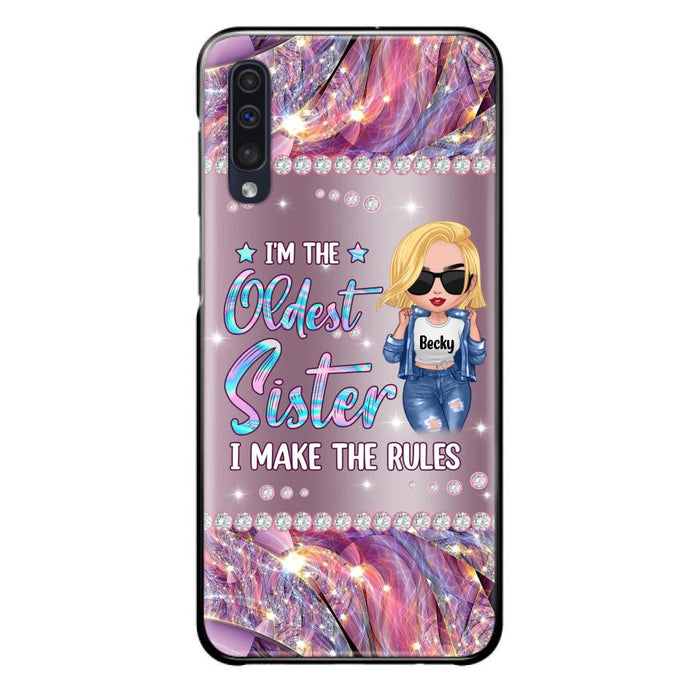 Custom Personalized Sister Phone Case - Gift Idea For Siblings/Sisters - I'm The Oldest Sister I Make The Rules - Cases For iPhone & Samsung