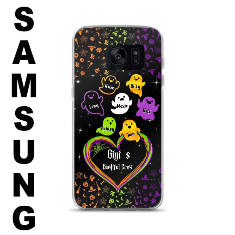 Custom Personalized Gigi's Bootiful Crew iPhone/Samsung Phone case - Halloween Gift for Grandma and grandkids - Up to 7 Grandkids