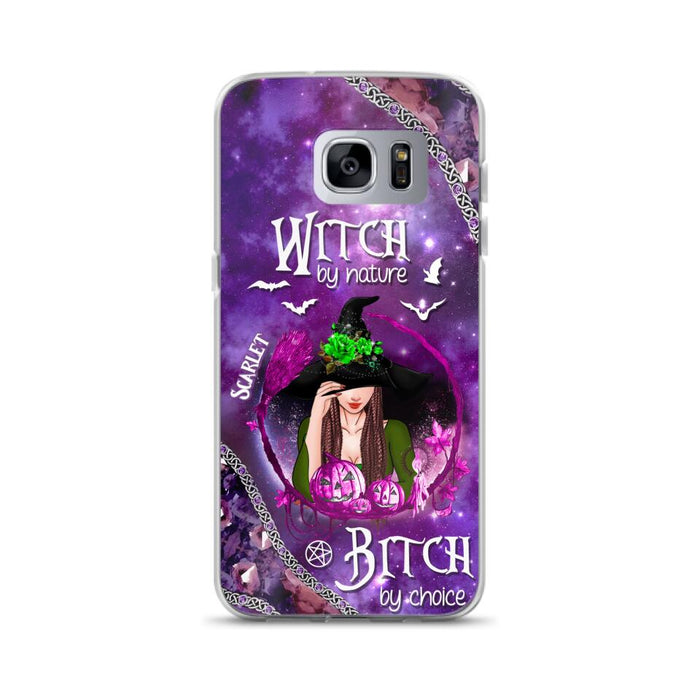 Custom Personalized Stick My Broom Witch Phone Case - Halloween Gift Idea - Case For iPhone And Samsung - Witch By Nature