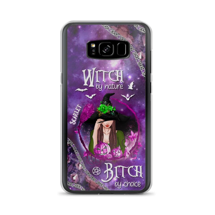 Custom Personalized Stick My Broom Witch Phone Case - Halloween Gift Idea - Case For iPhone And Samsung - Witch By Nature