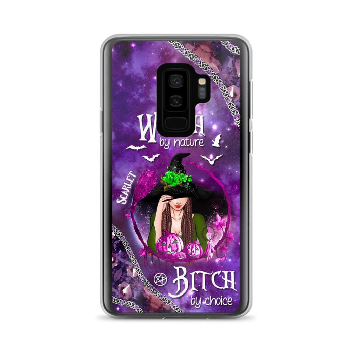 Custom Personalized Stick My Broom Witch Phone Case - Halloween Gift Idea - Case For iPhone And Samsung - Witch By Nature