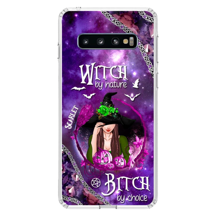 Custom Personalized Stick My Broom Witch Phone Case - Halloween Gift Idea - Case For iPhone And Samsung - Witch By Nature