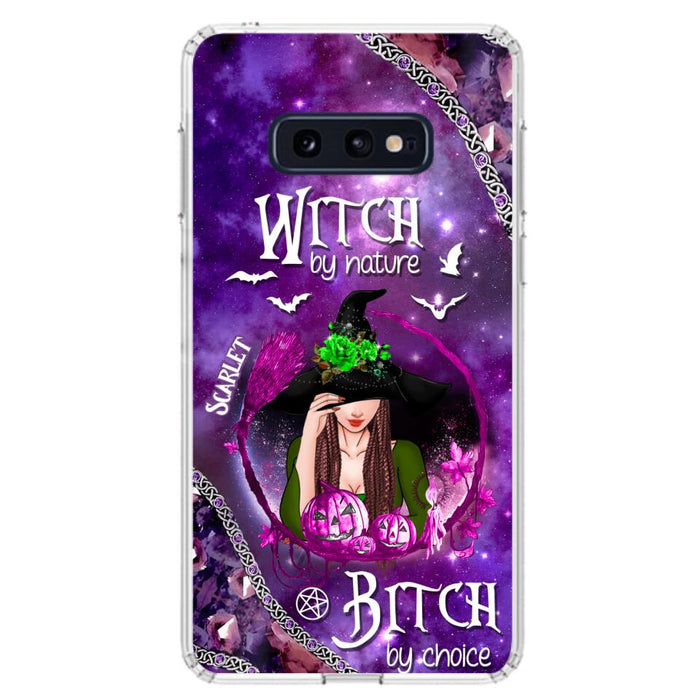 Custom Personalized Stick My Broom Witch Phone Case - Halloween Gift Idea - Case For iPhone And Samsung - Witch By Nature