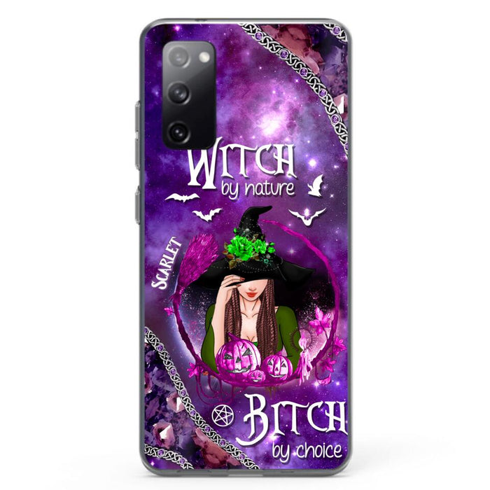 Custom Personalized Stick My Broom Witch Phone Case - Halloween Gift Idea - Case For iPhone And Samsung - Witch By Nature