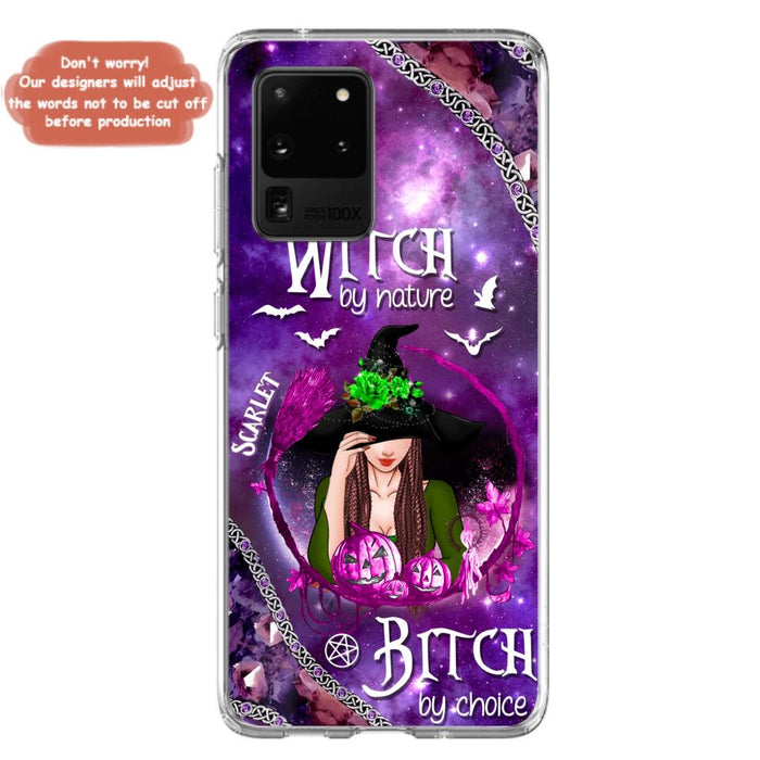 Custom Personalized Stick My Broom Witch Phone Case - Halloween Gift Idea - Case For iPhone And Samsung - Witch By Nature