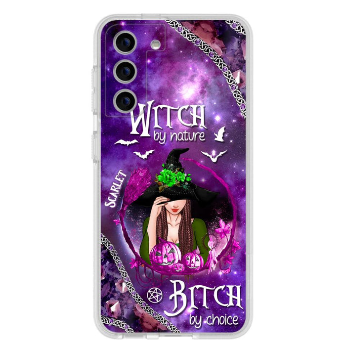 Custom Personalized Stick My Broom Witch Phone Case - Halloween Gift Idea - Case For iPhone And Samsung - Witch By Nature