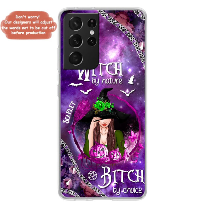 Custom Personalized Stick My Broom Witch Phone Case - Halloween Gift Idea - Case For iPhone And Samsung - Witch By Nature