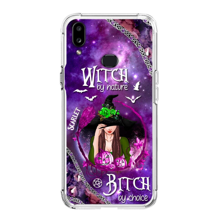 Custom Personalized Stick My Broom Witch Phone Case - Halloween Gift Idea - Case For iPhone And Samsung - Witch By Nature