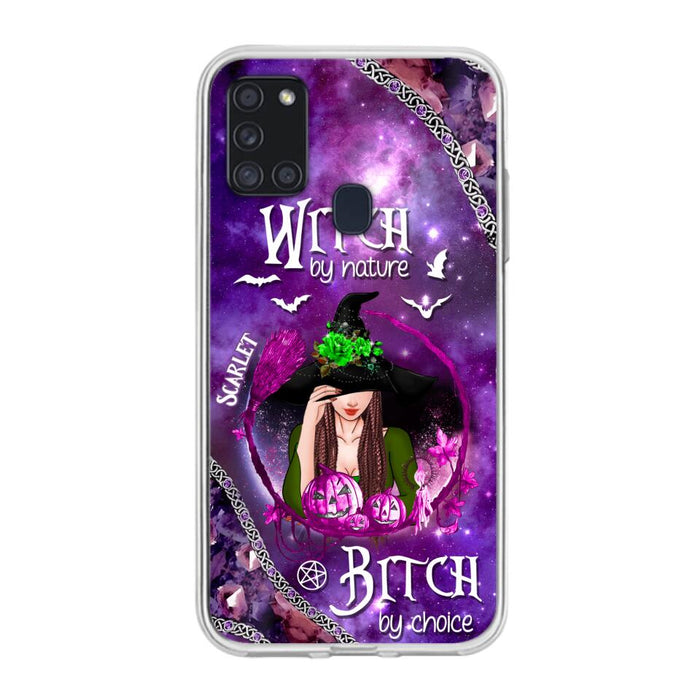 Custom Personalized Stick My Broom Witch Phone Case - Halloween Gift Idea - Case For iPhone And Samsung - Witch By Nature