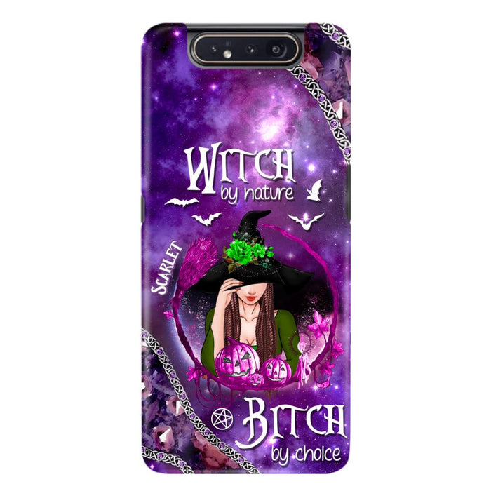 Custom Personalized Stick My Broom Witch Phone Case - Halloween Gift Idea - Case For iPhone And Samsung - Witch By Nature