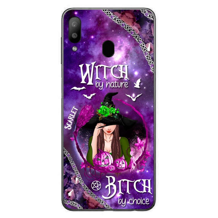 Custom Personalized Stick My Broom Witch Phone Case - Halloween Gift Idea - Case For iPhone And Samsung - Witch By Nature