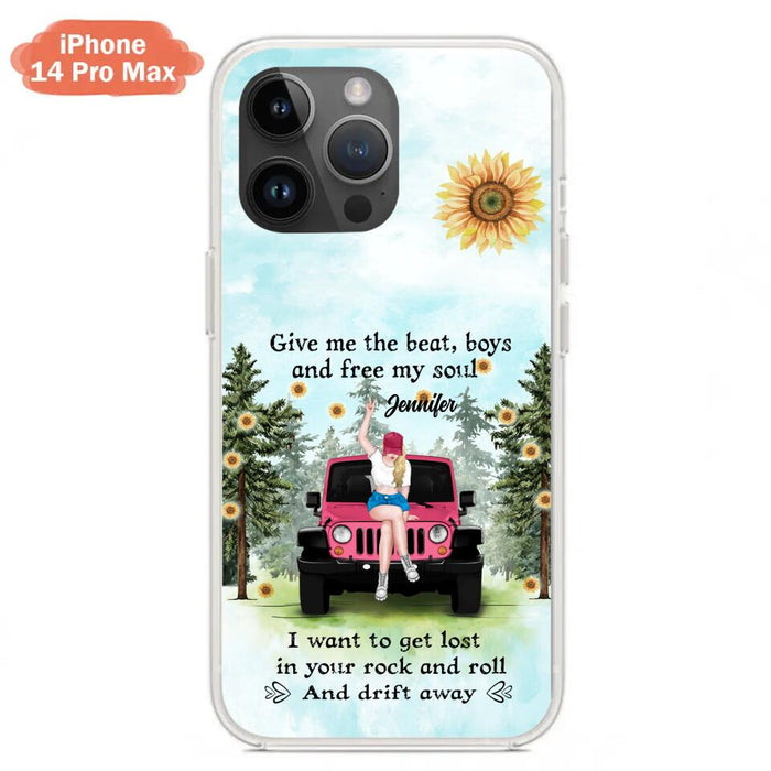 Custom Personalized Off-road Girl Phone Case - Case For iPhone and Samsung - I Want To Get Lost In Your Rock and Roll