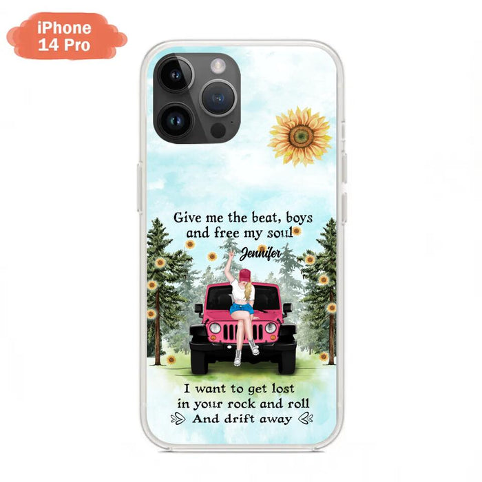 Custom Personalized Off-road Girl Phone Case - Case For iPhone and Samsung - I Want To Get Lost In Your Rock and Roll