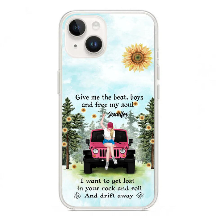 Custom Personalized Off-road Girl Phone Case - Case For iPhone and Samsung - I Want To Get Lost In Your Rock and Roll