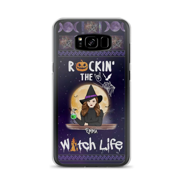 Custom Personalized Witch Phone Case - Halloween Gift Idea - Rockin' The Witch Life - Case For iPhone/Samsung