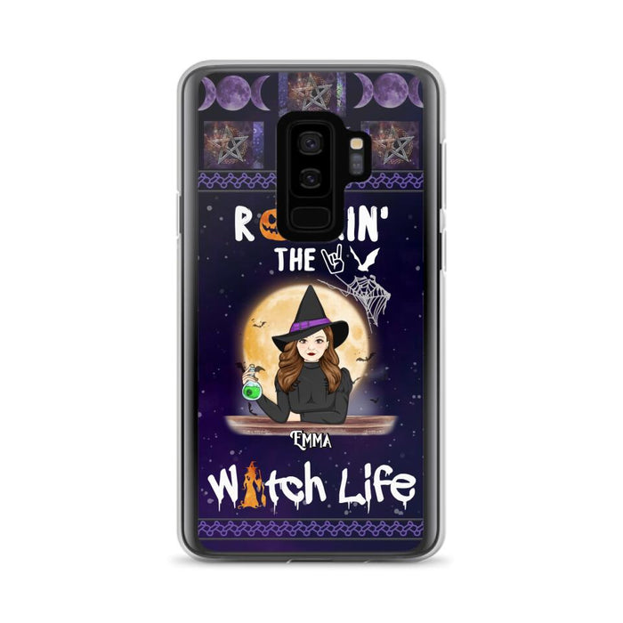 Custom Personalized Witch Phone Case - Halloween Gift Idea - Rockin' The Witch Life - Case For iPhone/Samsung