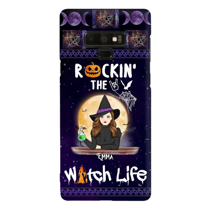 Custom Personalized Witch Phone Case - Halloween Gift Idea - Rockin' The Witch Life - Case For iPhone/Samsung