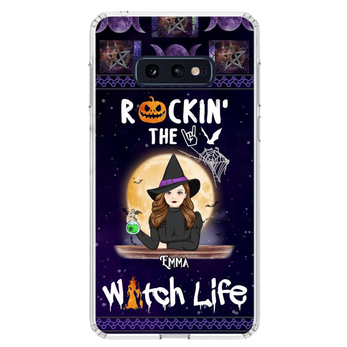 Custom Personalized Witch Phone Case - Halloween Gift Idea - Rockin' The Witch Life - Case For iPhone/Samsung