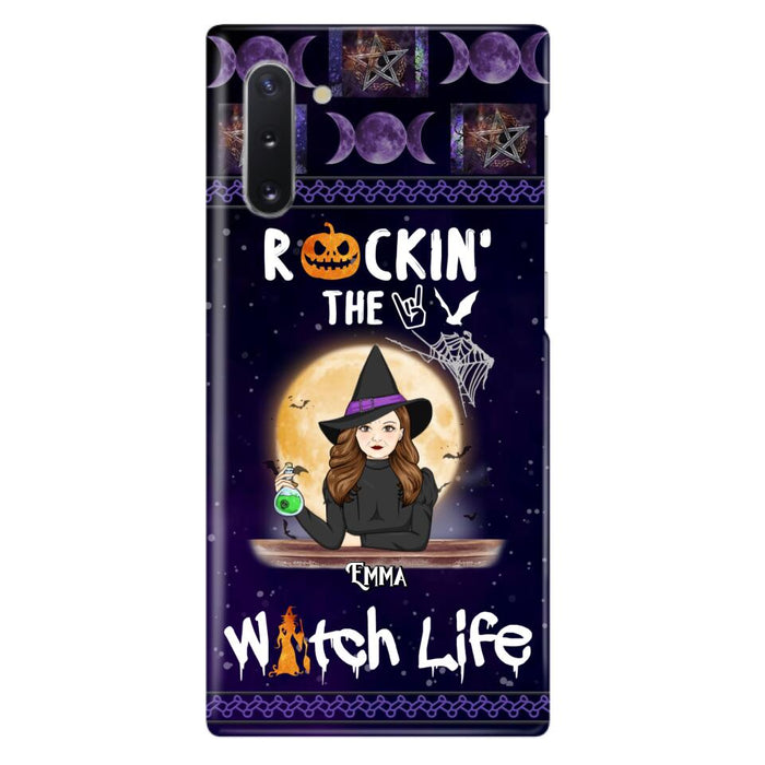 Custom Personalized Witch Phone Case - Halloween Gift Idea - Rockin' The Witch Life - Case For iPhone/Samsung