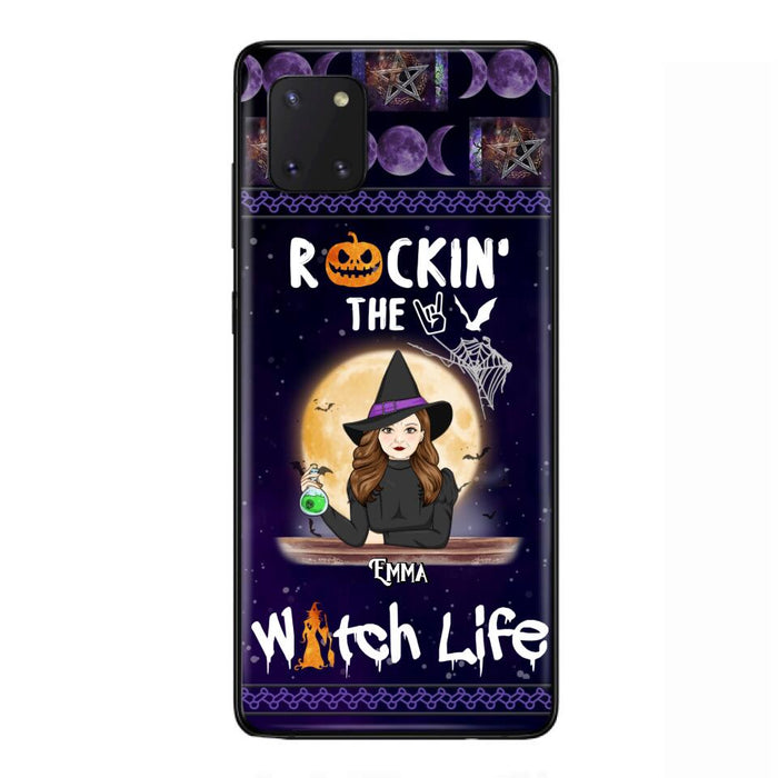 Custom Personalized Witch Phone Case - Halloween Gift Idea - Rockin' The Witch Life - Case For iPhone/Samsung