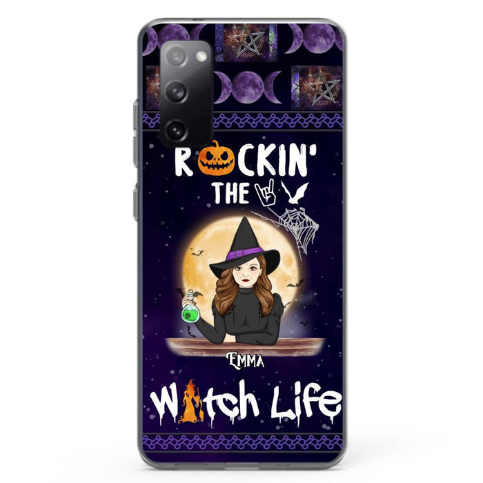 Custom Personalized Witch Phone Case - Halloween Gift Idea - Rockin' The Witch Life - Case For iPhone/Samsung