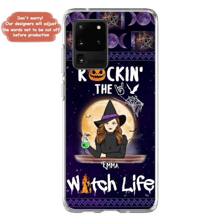 Custom Personalized Witch Phone Case - Halloween Gift Idea - Rockin' The Witch Life - Case For iPhone/Samsung