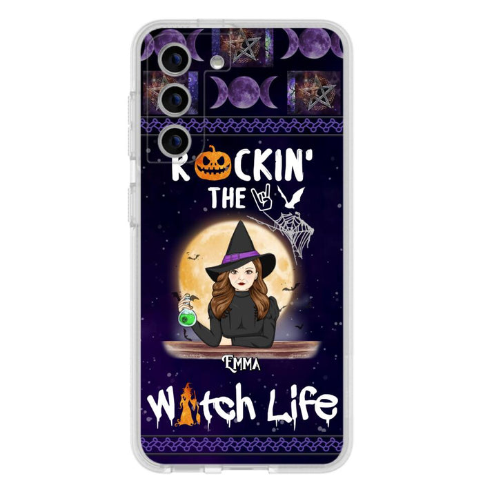 Custom Personalized Witch Phone Case - Halloween Gift Idea - Rockin' The Witch Life - Case For iPhone/Samsung