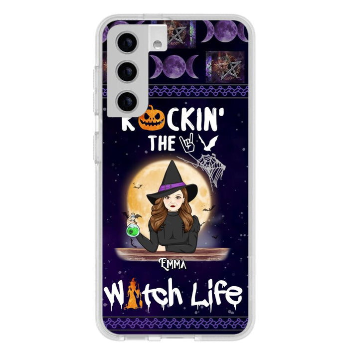 Custom Personalized Witch Phone Case - Halloween Gift Idea - Rockin' The Witch Life - Case For iPhone/Samsung