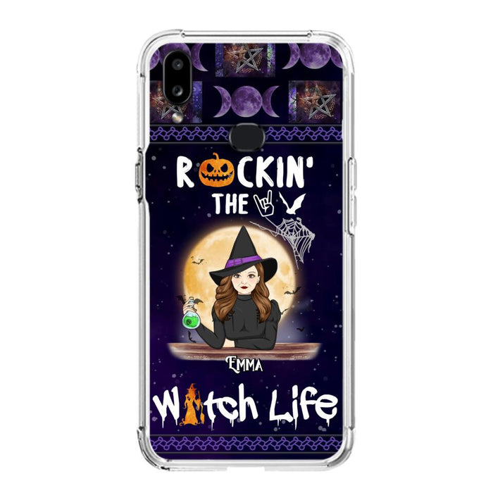 Custom Personalized Witch Phone Case - Halloween Gift Idea - Rockin' The Witch Life - Case For iPhone/Samsung