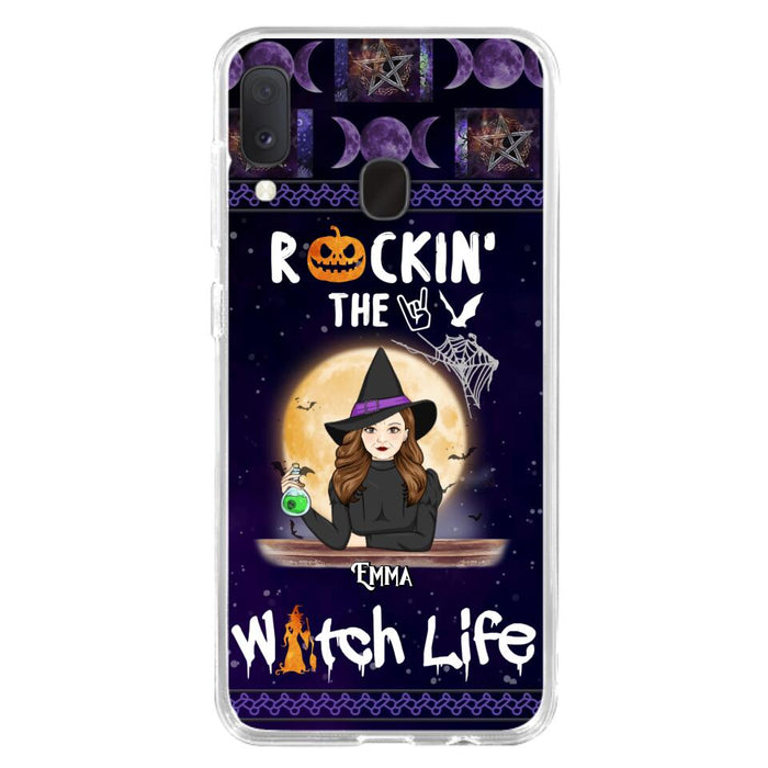 Custom Personalized Witch Phone Case - Halloween Gift Idea - Rockin' The Witch Life - Case For iPhone/Samsung