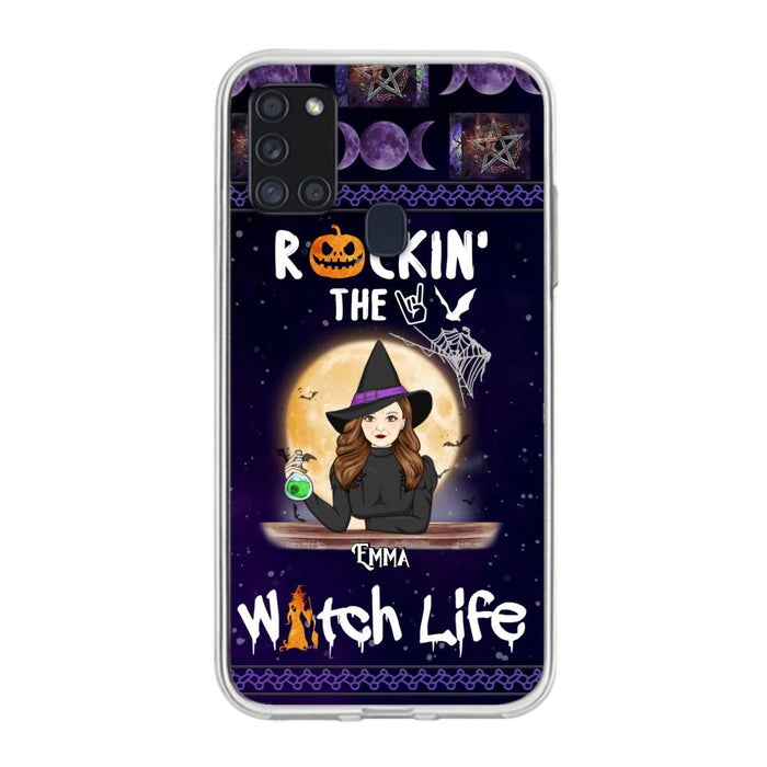 Custom Personalized Witch Phone Case - Halloween Gift Idea - Rockin' The Witch Life - Case For iPhone/Samsung