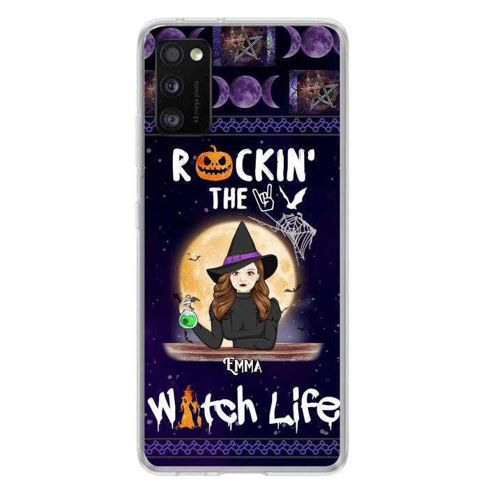 Custom Personalized Witch Phone Case - Halloween Gift Idea - Rockin' The Witch Life - Case For iPhone/Samsung