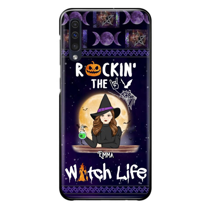 Custom Personalized Witch Phone Case - Halloween Gift Idea - Rockin' The Witch Life - Case For iPhone/Samsung