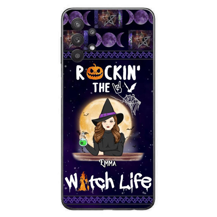 Custom Personalized Witch Phone Case - Halloween Gift Idea - Rockin' The Witch Life - Case For iPhone/Samsung