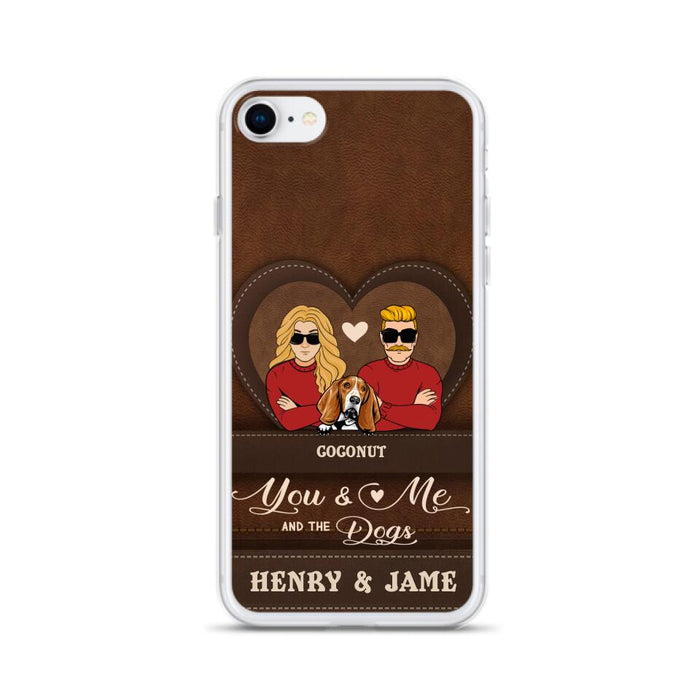 Custom Personalized You & Me And The Dogs Phone Case - Upto 5 Dogs - Valentine's Day Gift Idea For Couple/ Dog Lover - Case For iPhone And Samsung